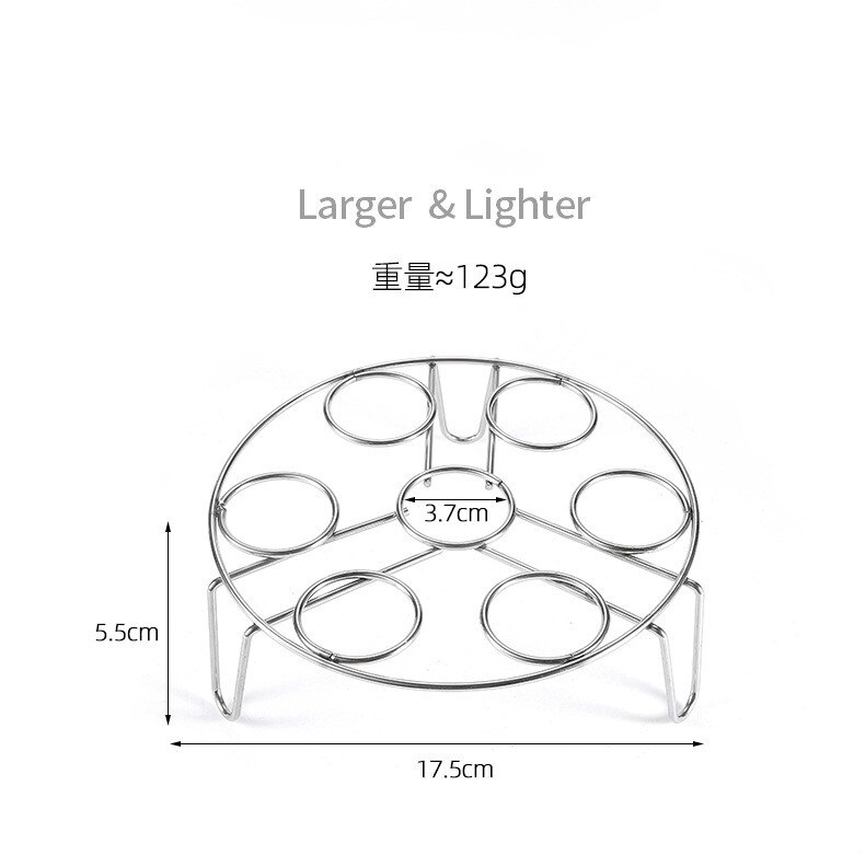 Stainless Steel Steamer Pot Pan Cooking Stand Heavy Duty Durable Stainless Steel Pressure Cooker Steamer Rack Trivet Cookware: G