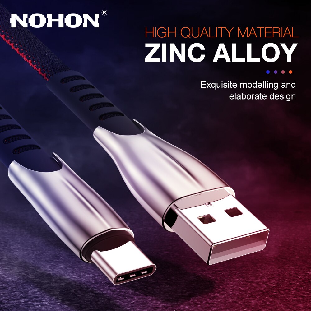 2m 3m USB Type C Data Charger Cable For Samsung A50 A51 Huawei Xiaomi mi Redmi Note 8 USBC Mobile Phone Cord 5A Fast Charge Wire