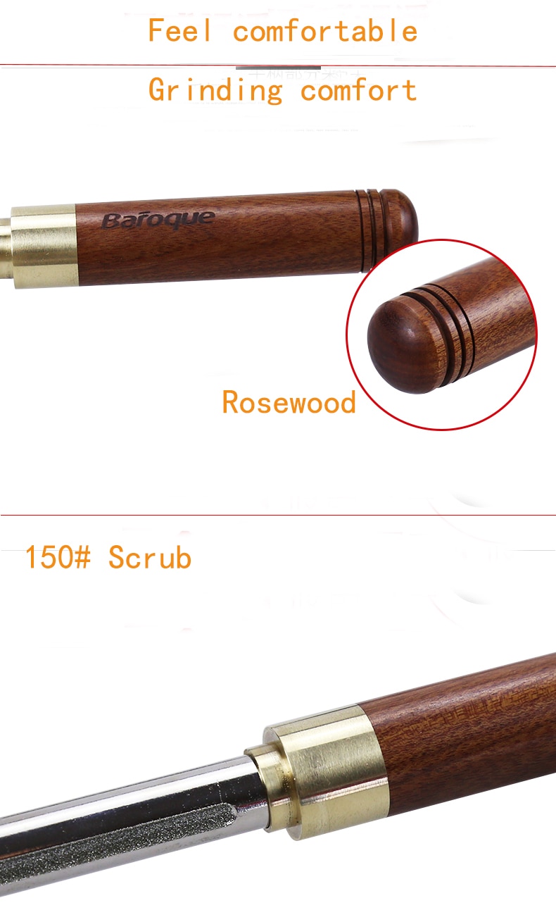 Baroque Diamond Guitar Fret Crowning Dressing File Narrow/Medium/Wide 3 Edges Guitar Repairing & Luthier Tools