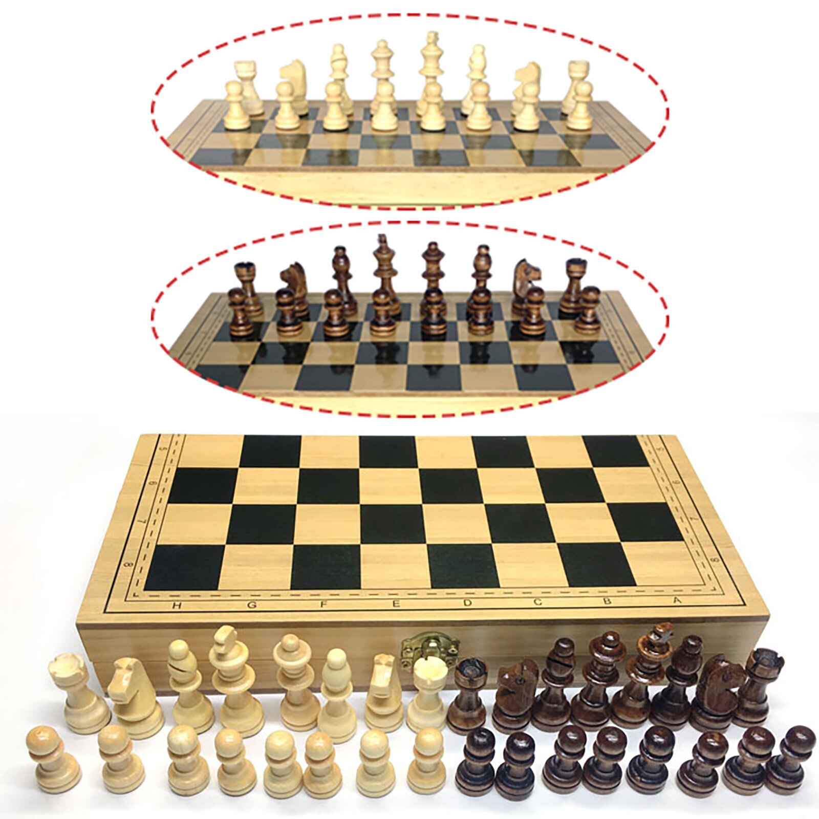 Vouwen Magnetische Schaakbord Concurrentie Internationale Schaakspel Reizen Bordspel Concurrentie Speelgoed