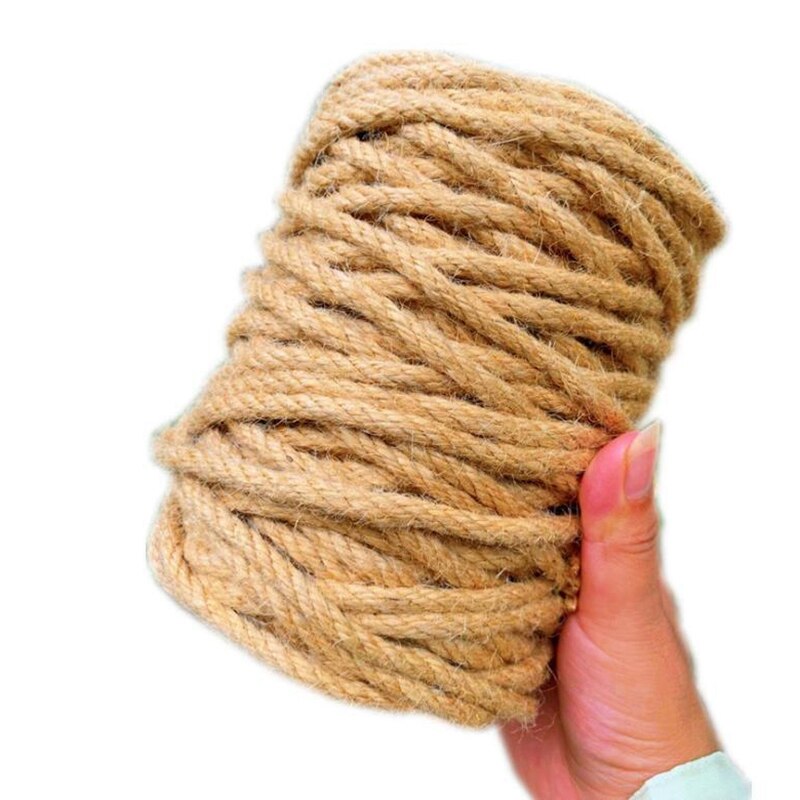 50Metre Natural Twine Braided Rope, Crafting Twine String Thick Twine for DIY Artwork, Gardening Applications