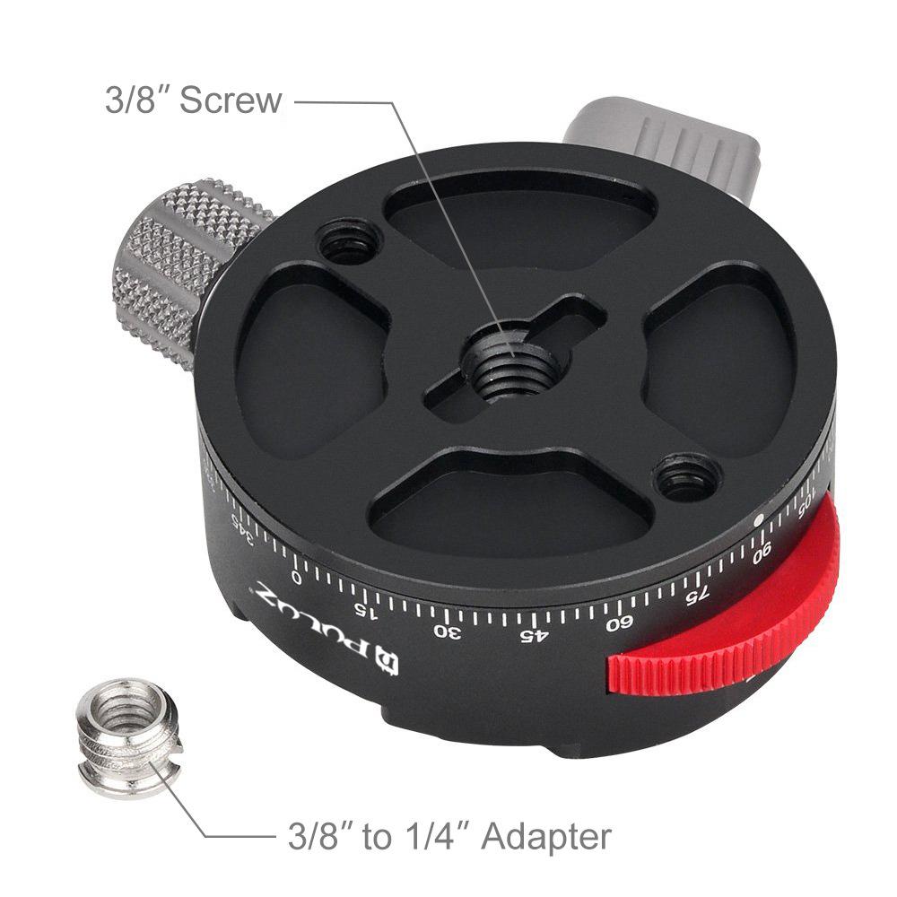 360 grad Koaxial Indizierung Klemme Skala Flüssigkeit Aluminium Legierung Panorama Basis Montieren Stativ Kopf