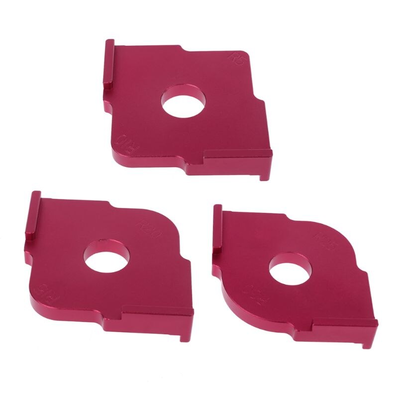 Woodworking Trimming Radius Jig Router Templates Aluminium Alloy Radius Corners R5 R10 R15 R20 R25 R30