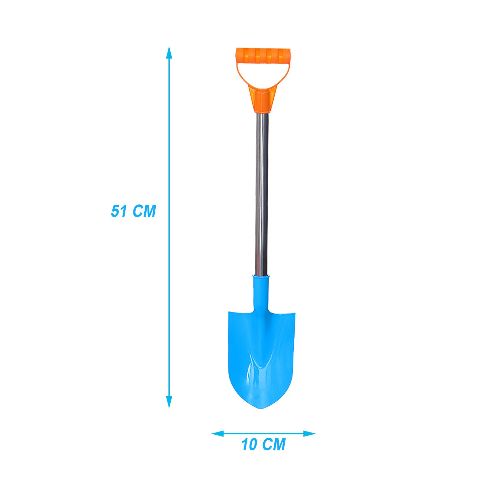 1Pcs Kinderen Sneeuw Schop Kinderen Strand Schop Met Rvs Handvat Kinderen Sneeuw Schop Tuingereedschap