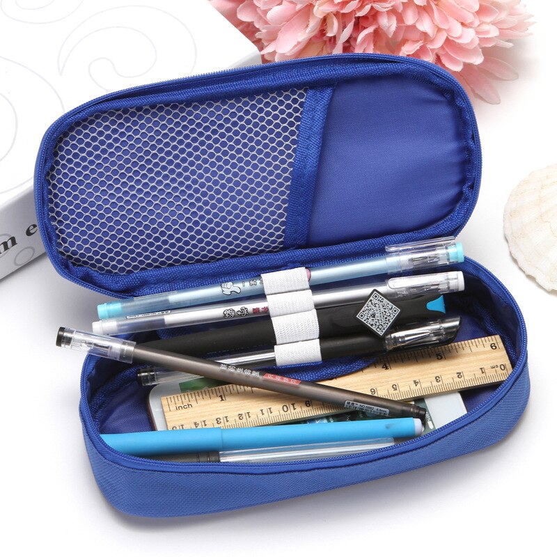 School Supplies Large-capacity Pencil Case Multi-function Pencil Case Child Cute Candy Color Pencil Case Office Stationery
