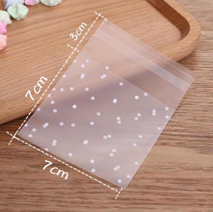 100 Stck/viel matt Weiß Stelle Western Pfannkuchen Tasche Süssigkeit Tasche Selbst Klebe Tasche Party Tasche: 7x7----3cm