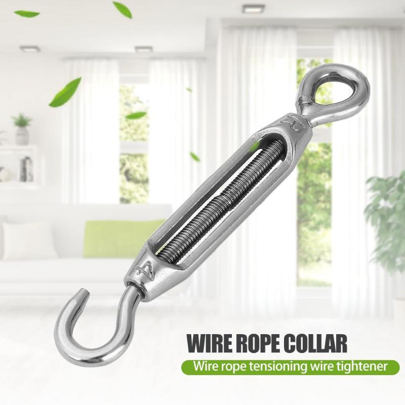 Stainless Steel Eye Turn Buckle Wire Rope Tensioner Hardware Accessories