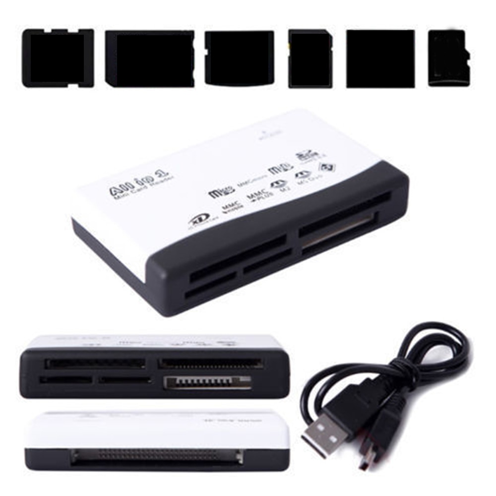 USB 2.0 card reader Multi Card Reader for SD XD MMC SDHC TF CF MS RS-MMC Micro/Mini SD memory card