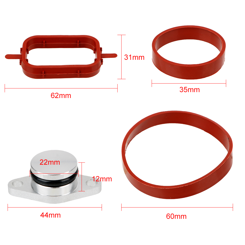 FORAUTO 22mm Swirl Flap Blanking Plates seal Aluminum Diesel Swirl Flap Blanks Replacement Bungs For BMW Blanks Repair