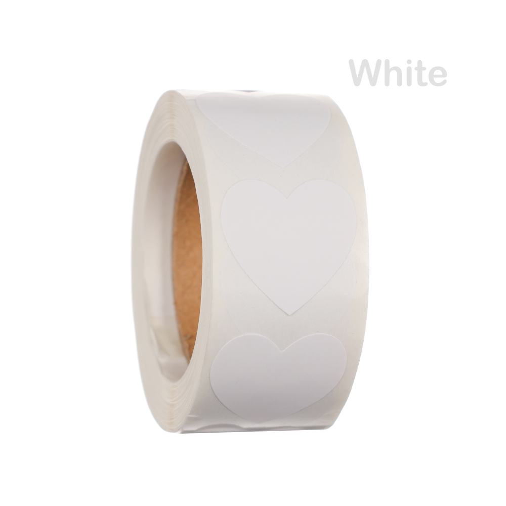 500/700Pcs/Roll Adhesive Thermal Label Sticker Paper Supermarket Price Blank Label Direct Print Waterproof Print Supplies: 500 Pcs white