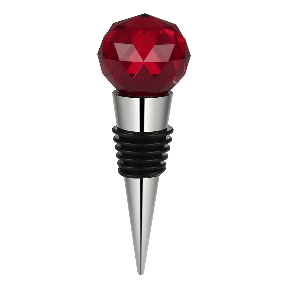 Diamond Crystal Stainless Steel Champagne Stopper Sparkling Wine Bottle Plug Seal Wine Bottle Stopper Kitchen Bar Tools 30mm: C