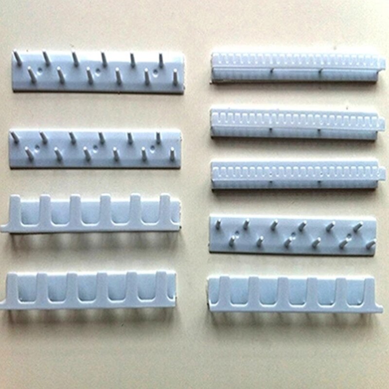 9pcs/set Paste Wall Hanging Storage Jewelry Hooks Jewelry Display Organizer Earring Ring Necklace Hanger Holder Stand: Blue / Boxed