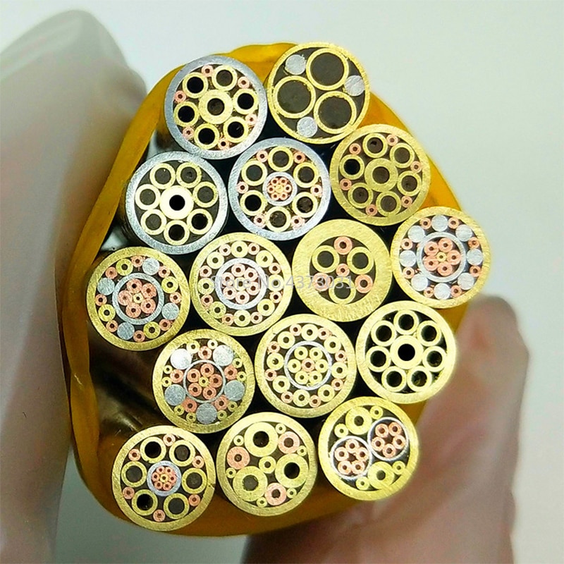 Remaches de pasador de mosaico de 6mm para tornillo de mango de cuchillo, remaches de mosaicos de latón, tubo de acero para uñas, más , estilo exquisito, longitud de 90mm