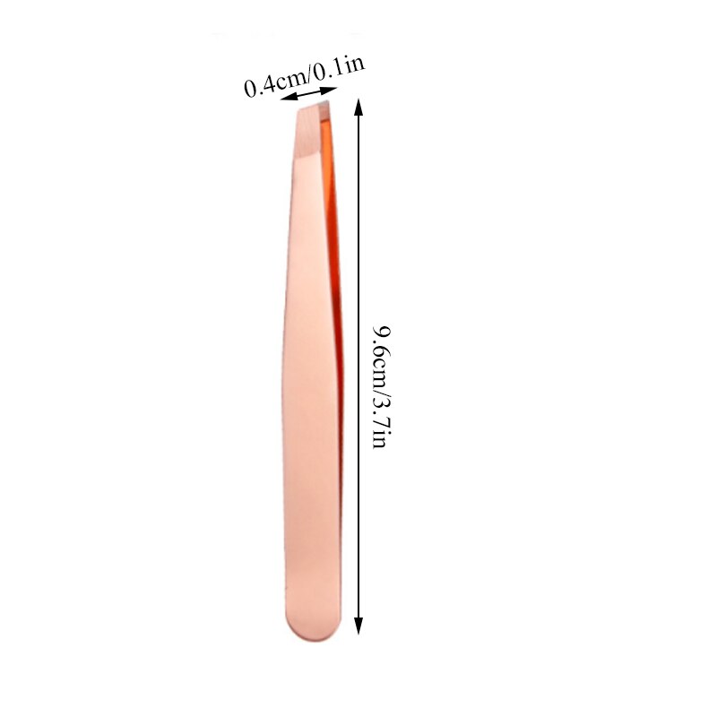 Wenkbrauw Pincet Schuine Rvs Ontharing Wenkbrauw Knijpen Tang Comedondrukker Multifunctionele Makeup Tools