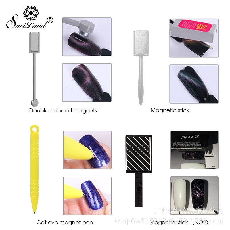 Nail Gereedschap Cat Eye Nagellak Speciale Magneet 3D Magic Thicken Multifunctionele Cat Eye Patroon Magneet Set