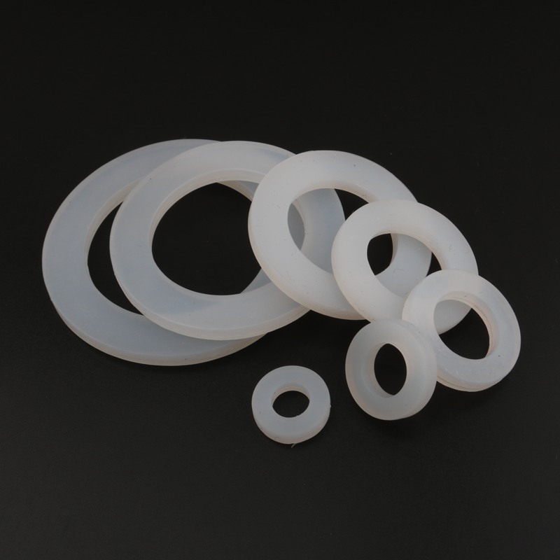 10 Stück 1/4 Zoll 3/8 Zoll 1/2 Zoll 3/4 Zoll 1 Zoll 20/25/32/40/50 mm Silikon-Flachdichtung O-Ring-Dichtung Unterlegscheibe Ring Sanitär Wasserhahn Unterlegscheibe Dichtungsring