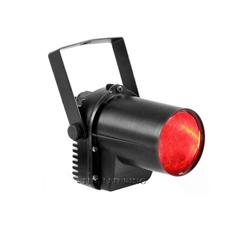 Pinspot Light Spotlight Super Bright Lamp Black body LED Spotlight 12W Red/Green/Blue/White/Ultraviolet Color Lighting for KTV: Red / EU Plug