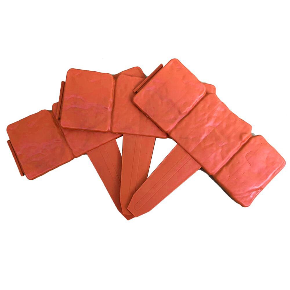 Valla de 5 metros para jardín, borde de adoquines, bordes plásticos para césped, decoraciones para bordes de plantas, borde de cama de flores, 20 Uds.: Red