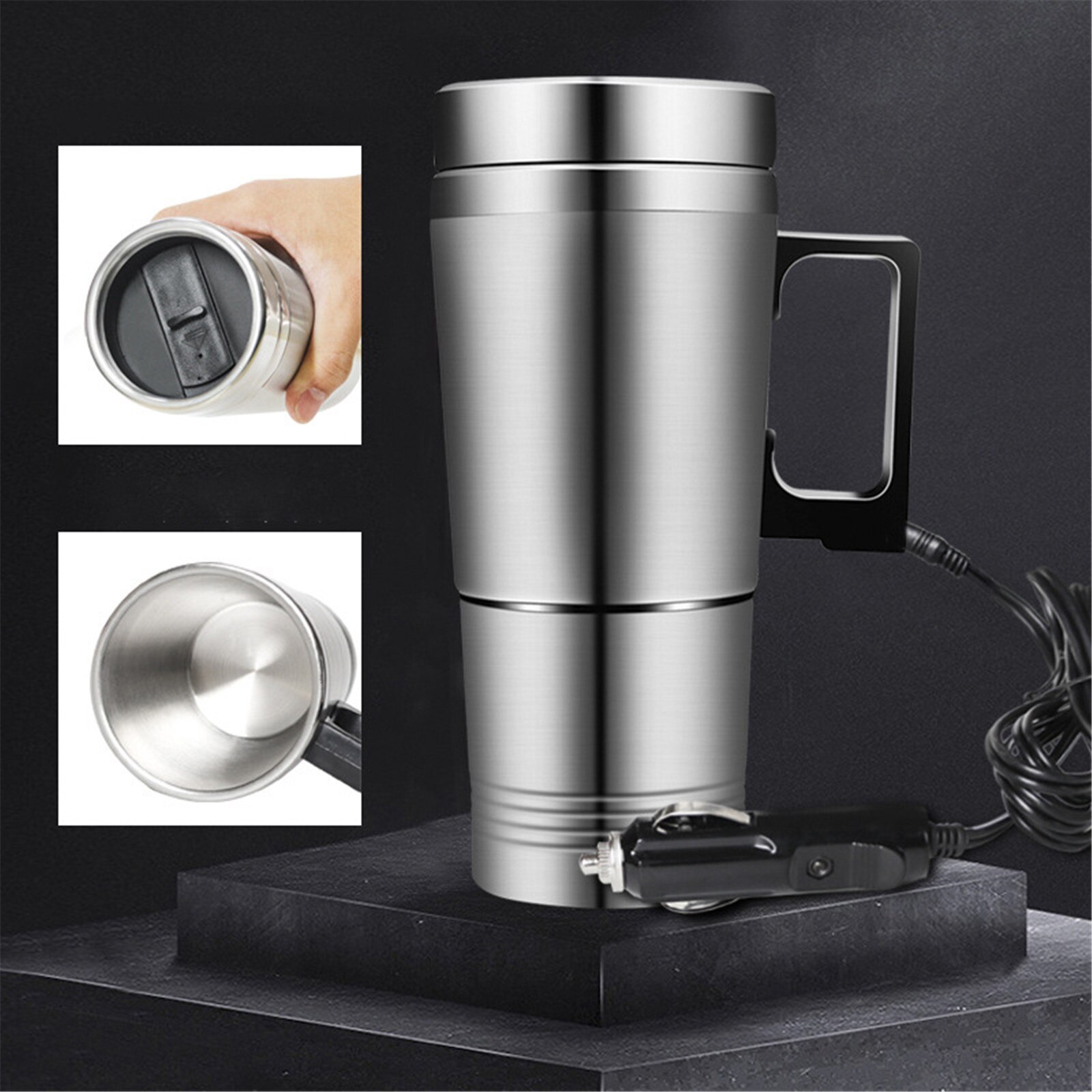Boiling Mug Adjustable Temperature Car Heating Cup 12v Water Heater 300ML Portable Vehicle Electric Kettle For Coffee Tea Milk