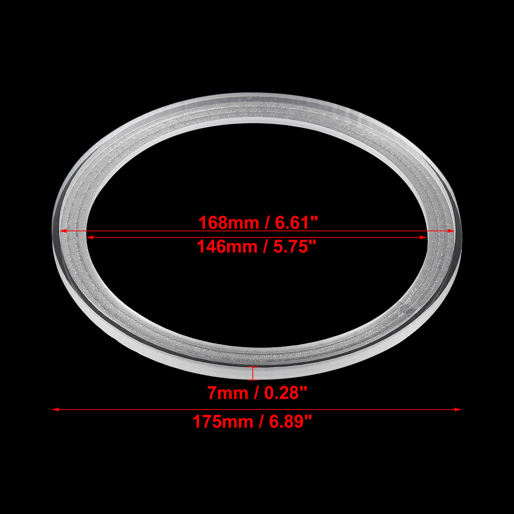 Autohaux Kaiutin Välikappale - Akryyli - 48mm - 79mm ID - Kaiutintarvikkeet: Sininen