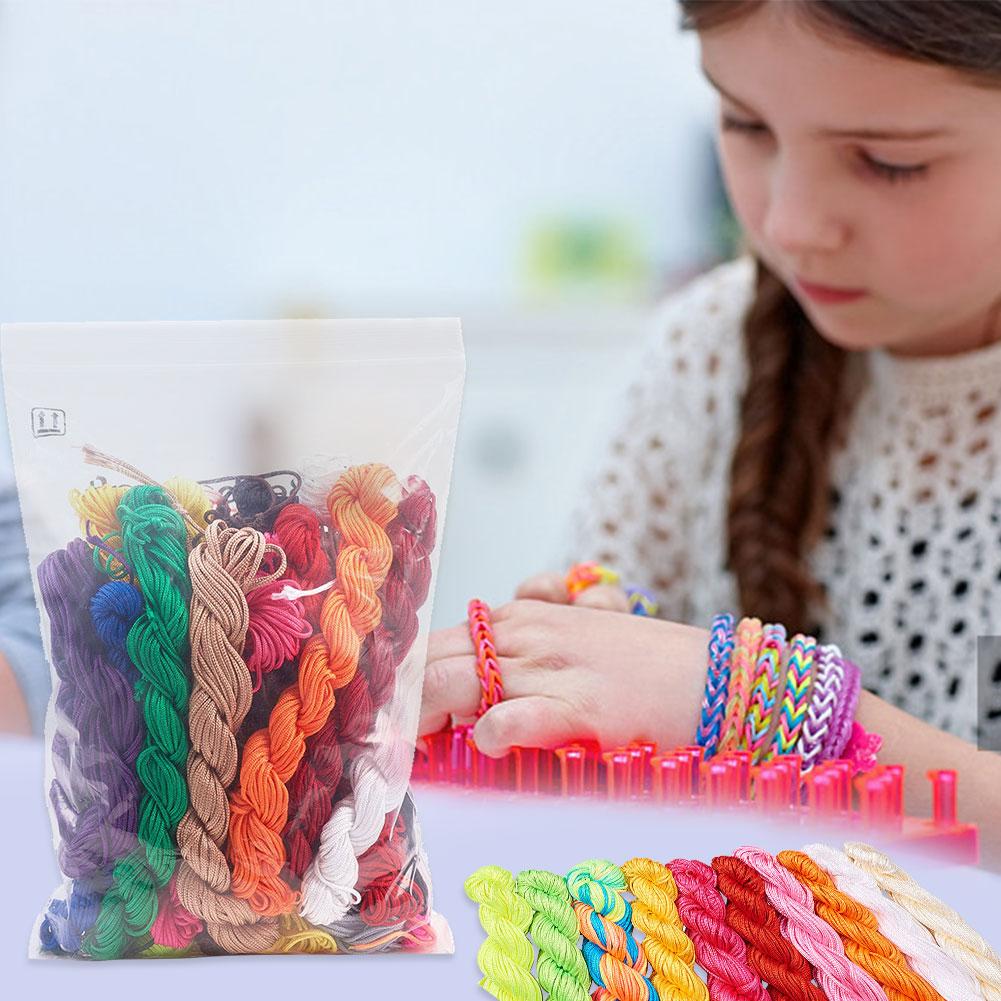 20bundle 1mm Satin Rattail Silk Cord Nylon String Nylon Beading String for Necklace Bracelet Beading Cord