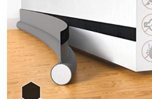 Door Bottom Sealing Strip Sound Insulation Cold Wind Dust Insect Repellent Adhesive Upgraded Adhesive Wind Resistant Sticker: camel