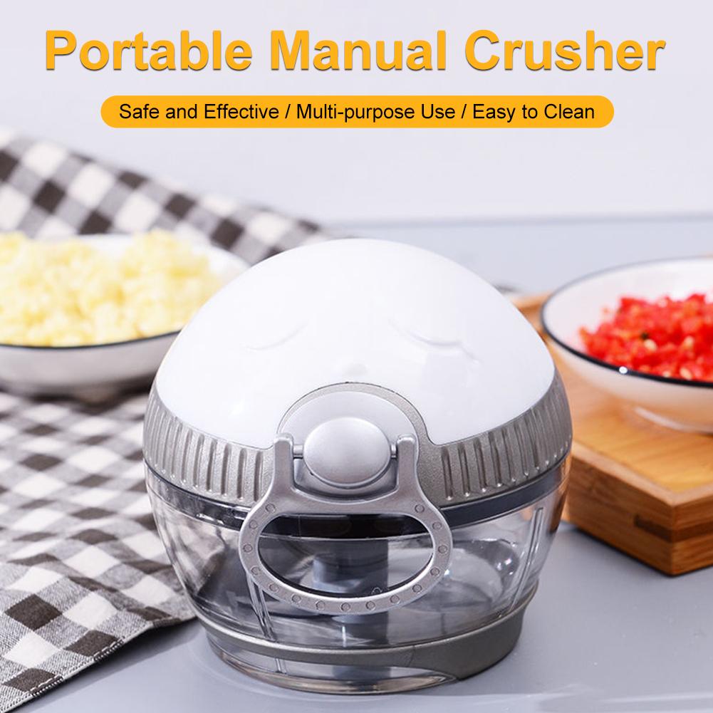 Manual Food Chopper Powerful Hand Held Mixer Processor To Chop Vegetables Fruits Nuts Onions Garlic Salad For Kitchen