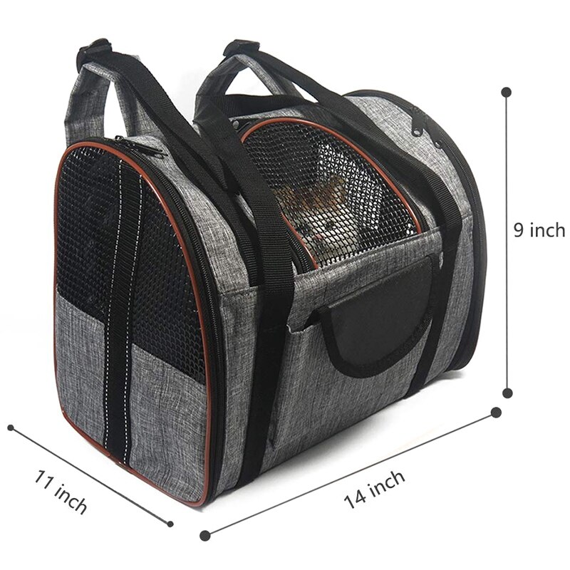 Transportadores de mochila para gatos, mochila transparente para perros, Transportín de Gato con ventilación, aprobado por la aerolínea, mochilas de viaje para mascotas para gatos y perros