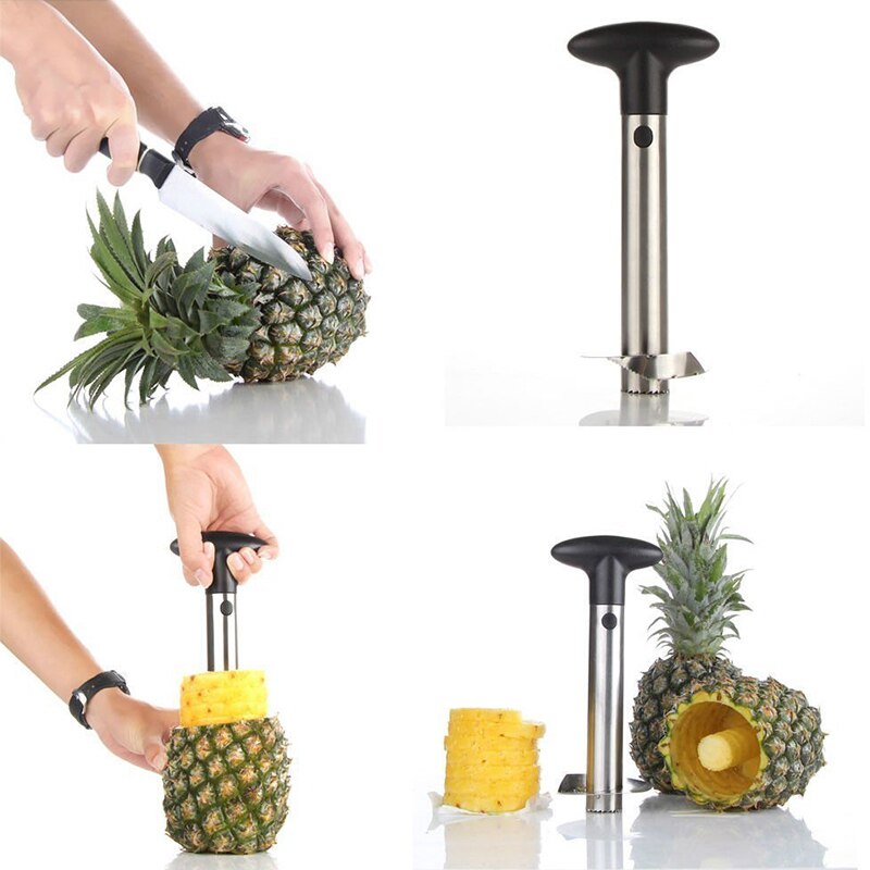 Fypo Stainless Steel Pineapple Cutter Fruit Peeler Corer For Pineapple Easy Cutter Tools Kitchen Pineapple Knives Tool