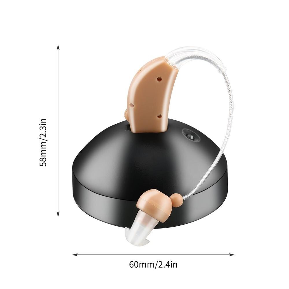 Minihøreapparat ørelydsforstærker høreapparater genopladeligt høreapparat stemmeapparat til ældre ældre høretab eu us stik
