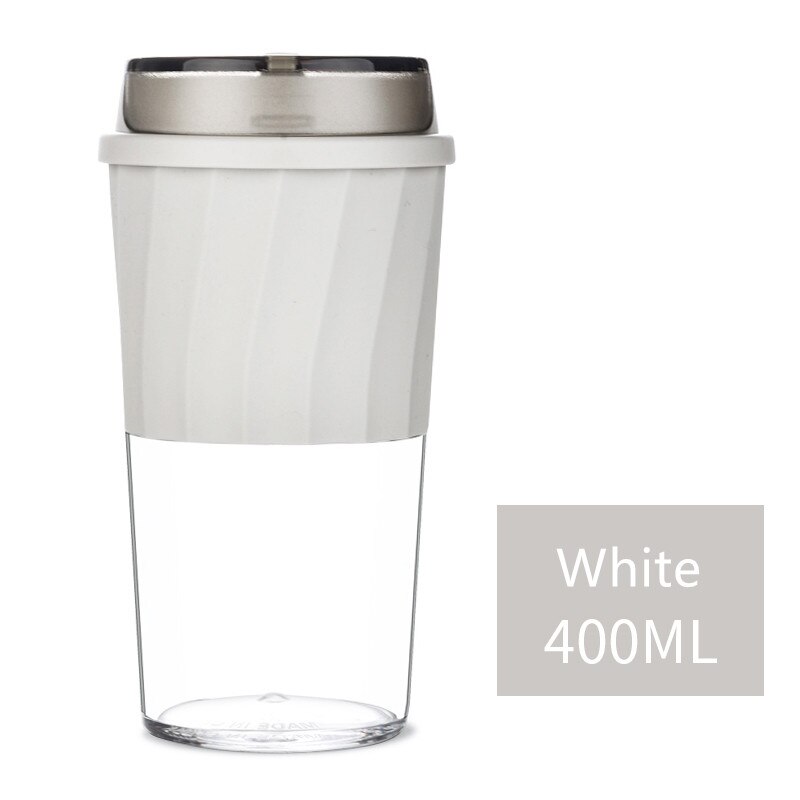 Bærbar 300ml/400ml- tritan materiale kaffekrus anti-skoldning lækagesikker te mælkekop rejse krus til: 400ml hvide