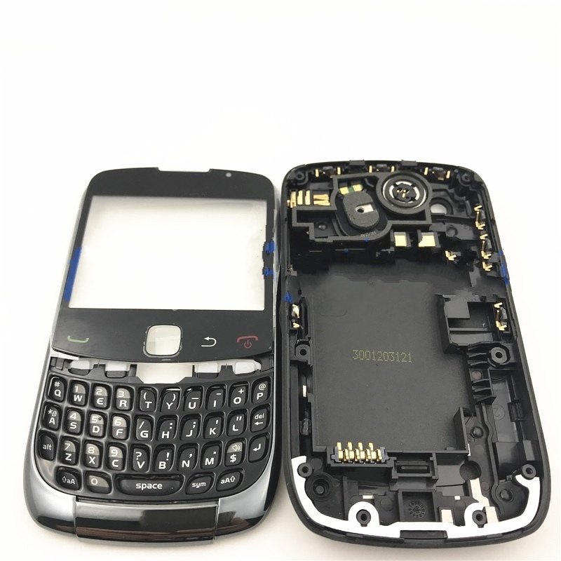 RTBESTOYZ Full Set Housing For Blackberry Curve 9300 Housing Back Battery Cover Case +Side Button Keypad