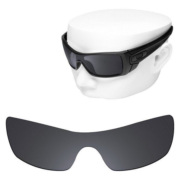 OOWLIT Gepolariseerde Vervanging Lenzen van Black Dark Grey voor-Oakley Batwolf OO9101 Zonnebril: Default Title