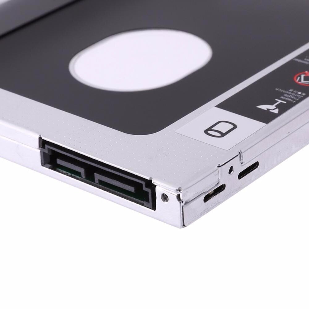 9mm/9.5mm sata till sata 2nd hdd caddie ssd-fodral hårddiskhölje för bärbar dator cd-rom diskhållare adapter