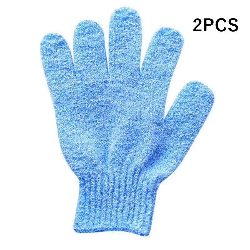 Guantes exfoliantes, esponja de baño para el cuerpo, eliminador de piel muerta, cepillo de ducha para baño, masajeador, exfoliante, baño mágico, 2 uds.: Verde