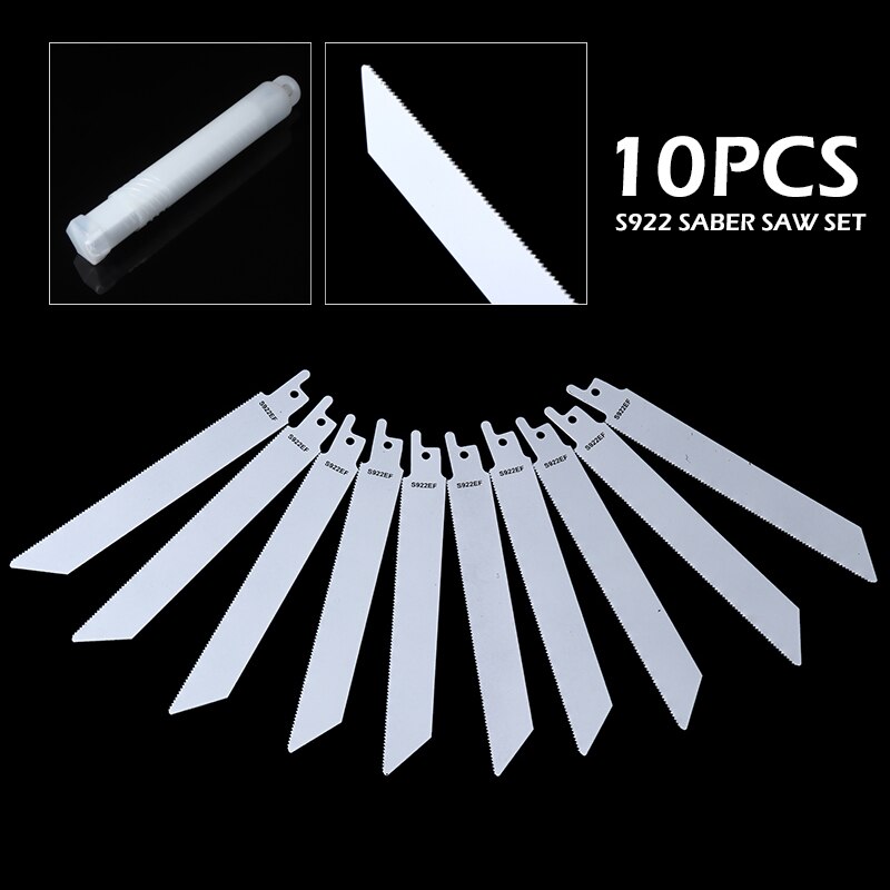 10pcs 150mm S922 Saber Saw Blade Set Metal Wood Reciprocating Saw Blades For PVC Pipe And Foam Brick Cutting