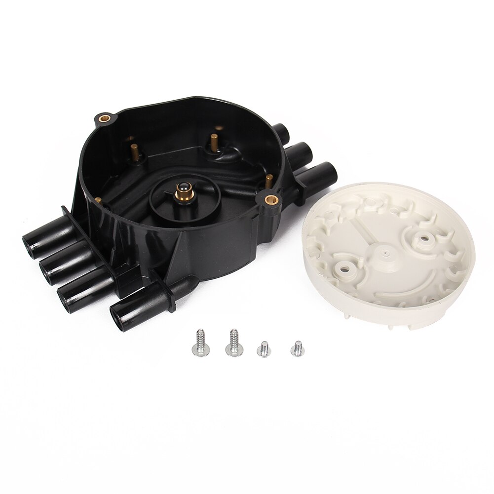 Kit de tampa e rotor distribuidor para chevrolet s10, gmc 4.3l, v6, pelutec, dr475, dr322