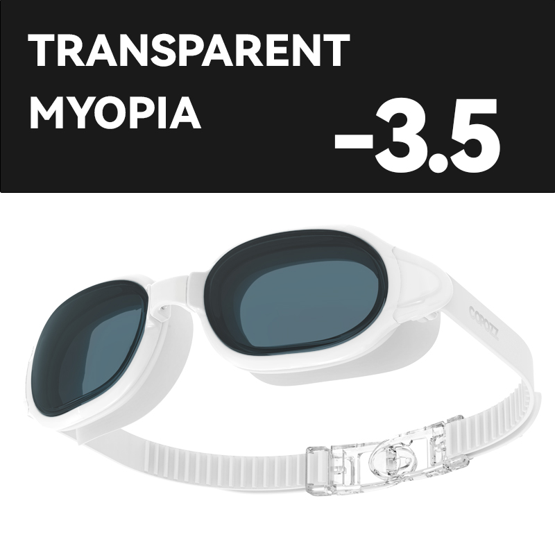 Copozz Bijziendheid Zwembril Mannen Vrouwen Adult Swim Goggle Professionele Anti Fog Zwembad Glas Dioptrie Zwembril -1.5-7