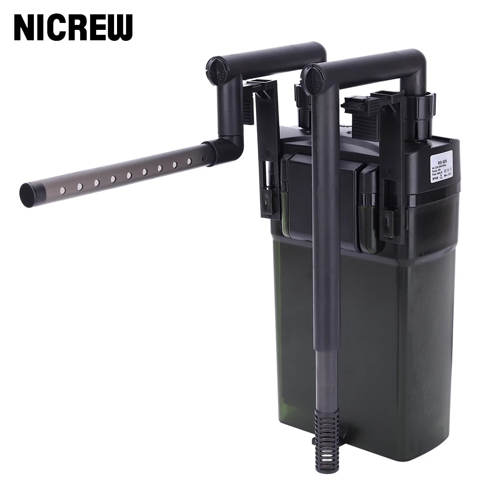 NICREW – filtre externe d&#39;aquarium 220-240V, filtre mural pour réservoir de poisson, accessoire de Table