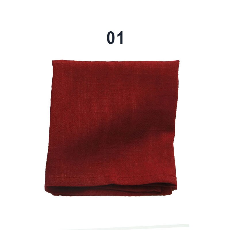 1PC Solid Color Cup Dishes Accessories Cotton Linen Napkin Clot Handkerchief Tea Towels Ceremony Bowl Teapot Cleaning Towel: 1