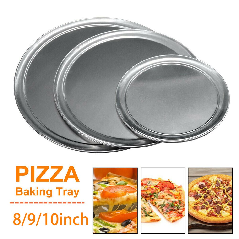 8/9/10 Inch Premium Non-stick Pizza Pan Bakvormen Pizza Plaat Ronde Pizza Lade Mesh Naadloze Metalen Netto keuken Bakken Gereedschappen