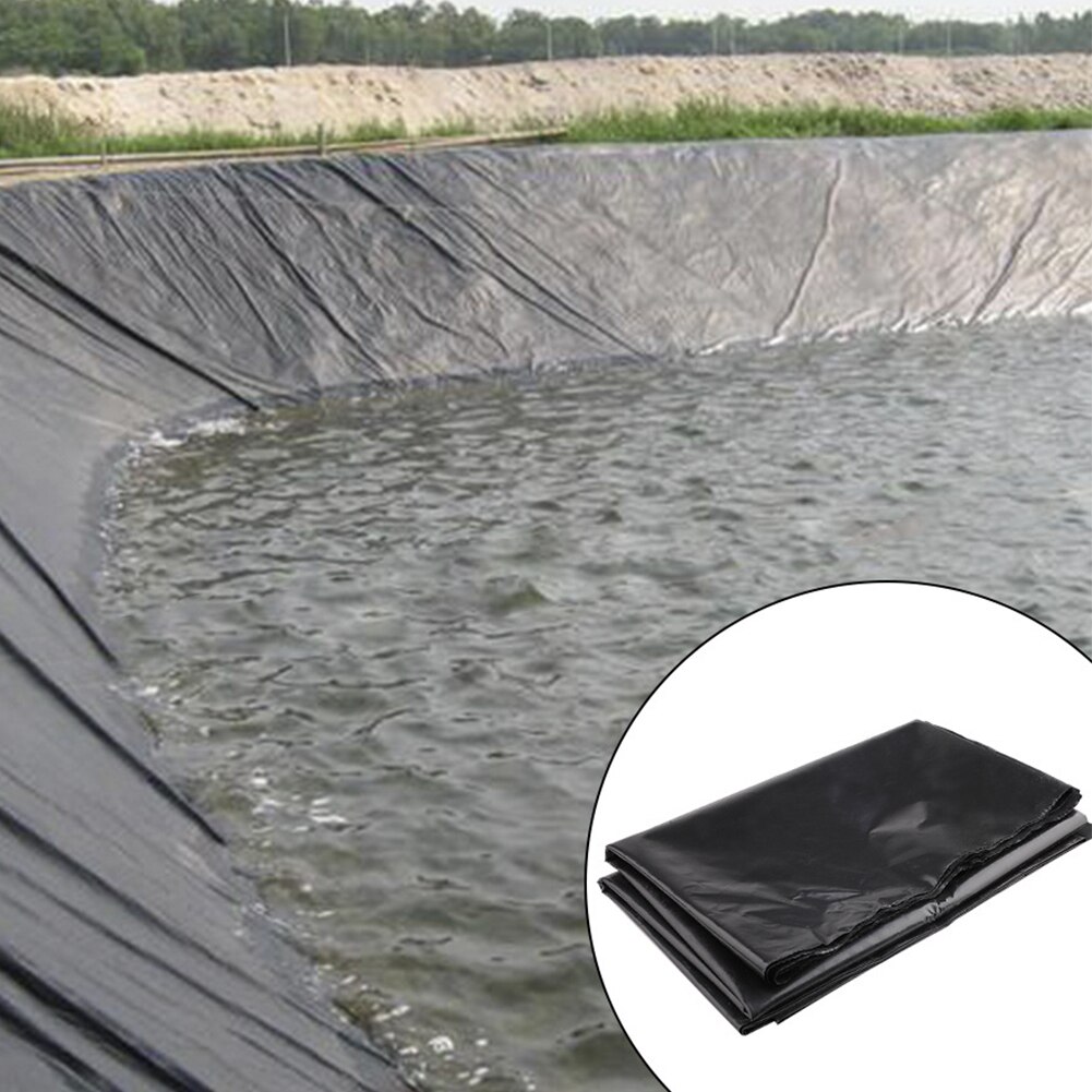 4 Sizes of HDPE Fish Pond Lining Membrane Garden Pond Landscape Pond Reinforcement Thickened Heavy Duty Waterproof Membrane
