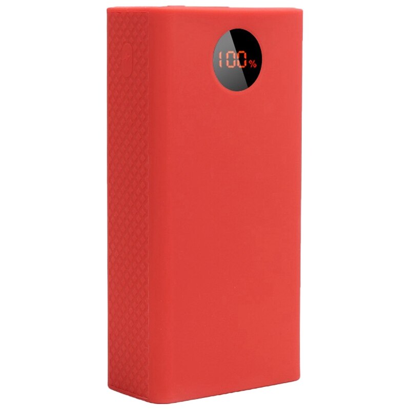 Portable power bank protective case , 40000 mah power bank silicone case for romoss zeus pea 40: Rose red