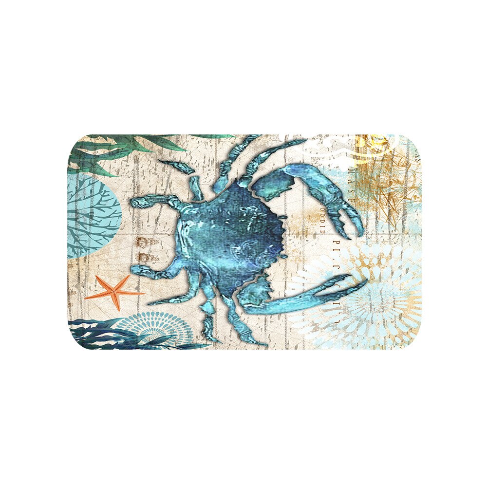 Printing Animal Bath Mat and Shower Curtain Set Absorbent Toilet Mat Bathroom Carpet Non-slip Foot Mat Microfiber Bath Mat: PXDD-40X60cm