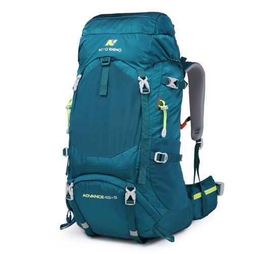 Backpack 40L 50L Internal Frame Ultralight Waterproof Outdoor Mountaineering Hiking Traveling Climbing Camping with Rain Cover: 50L green