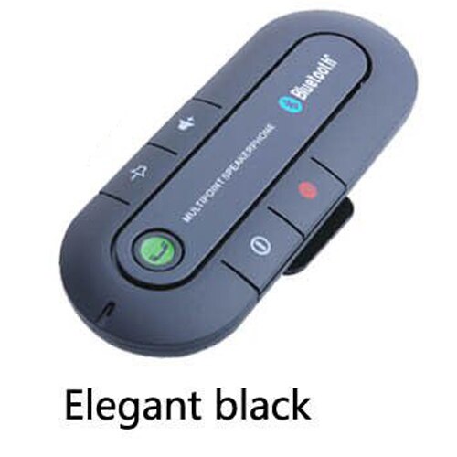 Voiture mains libres bluetooth adaptateur pour voiture kit Auto stéréo mains libres Bluetooth main libre véhicule mobile Bluetooth récepteur: Black