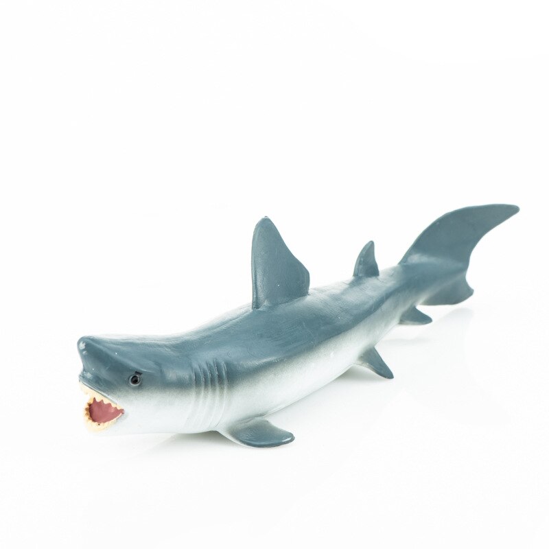 Cross Border Sales Model Oceans Animal Model Toy Plastic Solid Marine Organism Octopus Crab Model Ornaments: S466 Small Shark