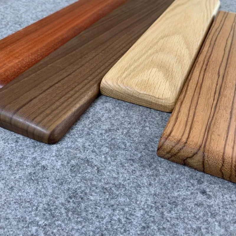 Black Walnut Mechanical Keyboard Wrist Rest Custom Gaming 60 75 87 98 104 Keys Ergonomic Thickened Rounded Corners Hand Rest