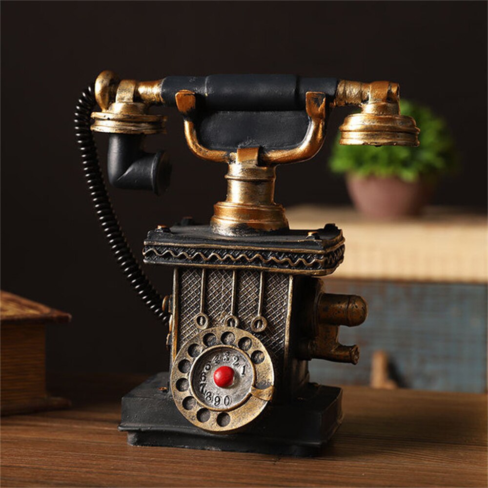 Jahrgang Wohnkultur Telefon Jahrgang Modell Europäischen retro Wählscheibe Telefon einstellen Handgemachte Alte Eisen Telefon Requisiten