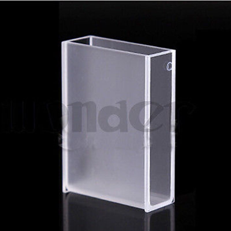 30mm Path Length JGS1 Quartz Cuvette Cell With PTFE Lid For Uv Spectrophotometers